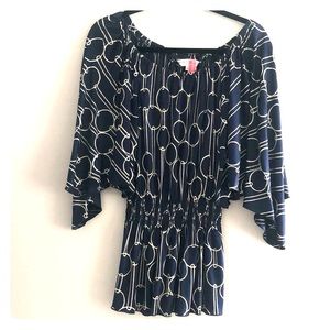 Trina Turk blouse navy